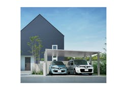 【カーポートポイントバックキャンペーン】【メーカー価格の45％OFF対象】【標準工事費込み20万円以上で10,000ポイントプレゼント】　カーポートSC 1500２台用 48－50 標準柱 屋根材＝アルミ色